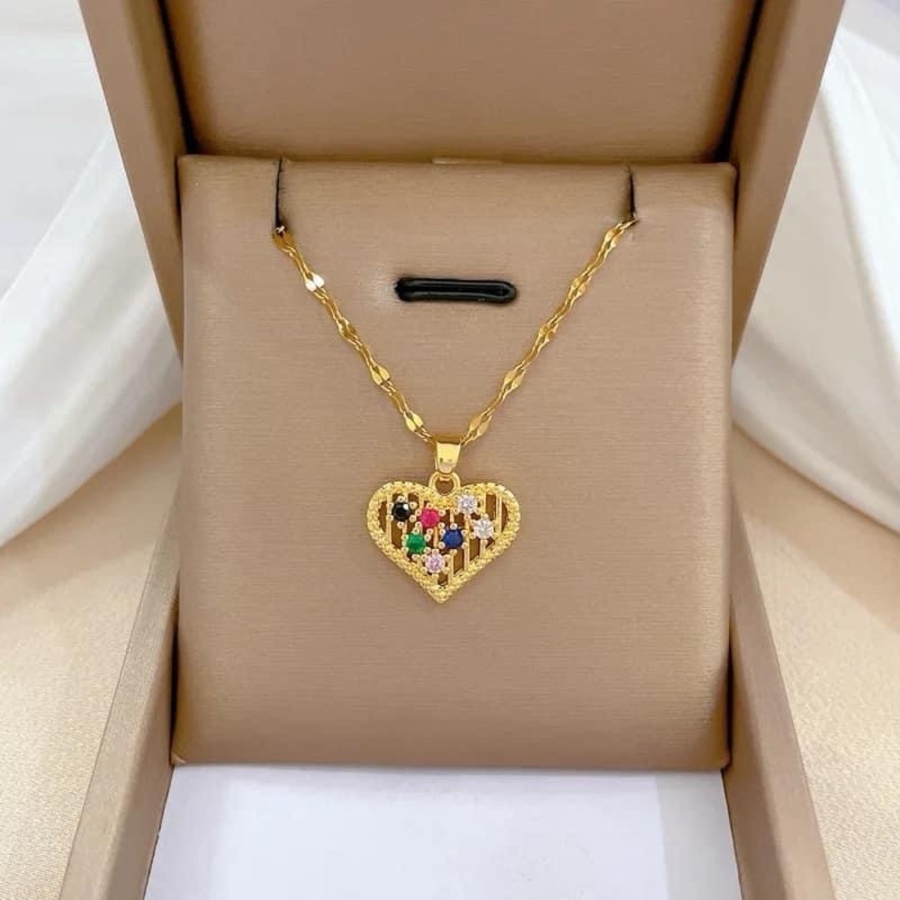 stainless steel heart necklace for women 🔥🔥🔥
